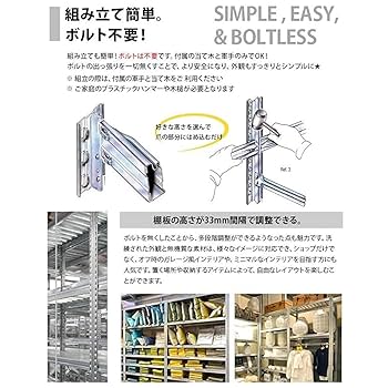 Amazon｜《メタルシステム：SUPER123》 スチールシェルフ